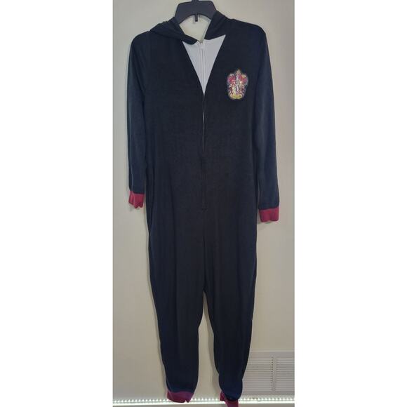Harry Potter Gryffindor One-Piece Sleepwear Adult Medium Union Suit Cosplay - Picture 2 of 7